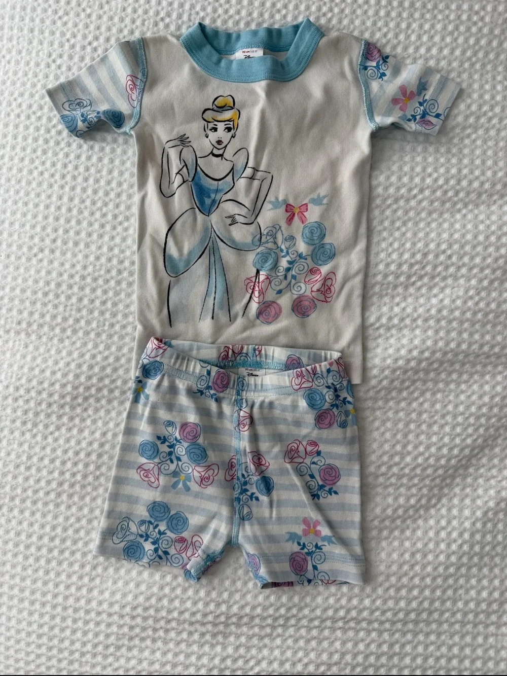 Hanna Andersson Disney Collection Cinderella Organic Cotton Pajama set 3T girl
